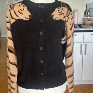 100% Cashmere Animal Cardigan